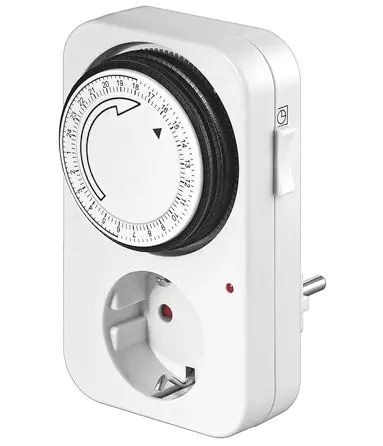 MicroConnect GRUTIMER Dienas elektriskais taimeris Balts