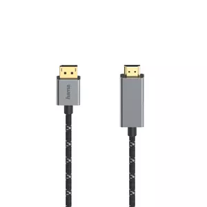 Video kabeļa adapteris Hama 00200506 1.5m DisplayPort uz HDMI Melns