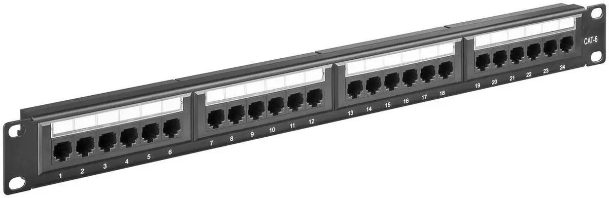 MicroConnect PP-013 24-portu Cat6 plaukta montāžas