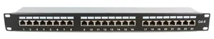 Microconnect PP-007 Cat6 Patch Panel 24 Ports 1U Rack Mount Black