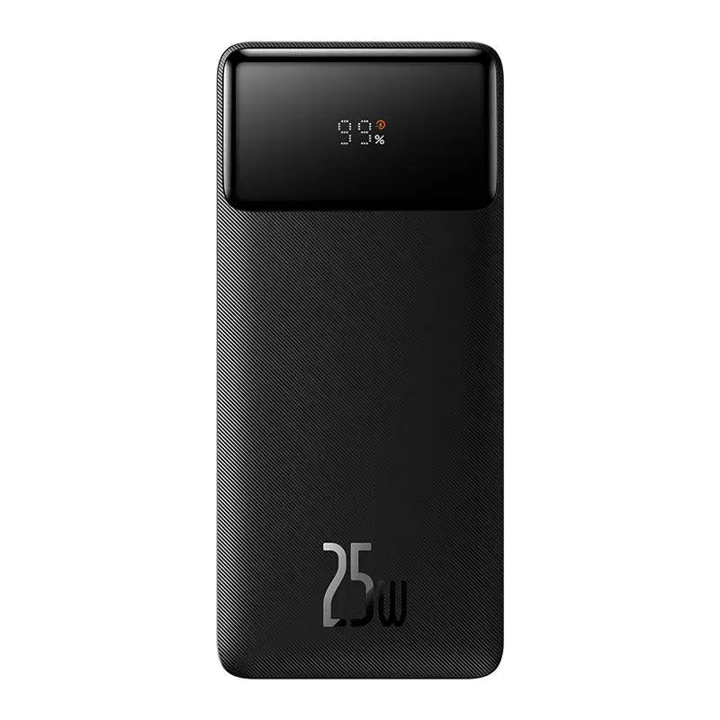 Portatīvais akumulātors Baseus Bipow ar digitālo displeju 20000mAh, 2x USB, USB-C, 25W melns Photo 4