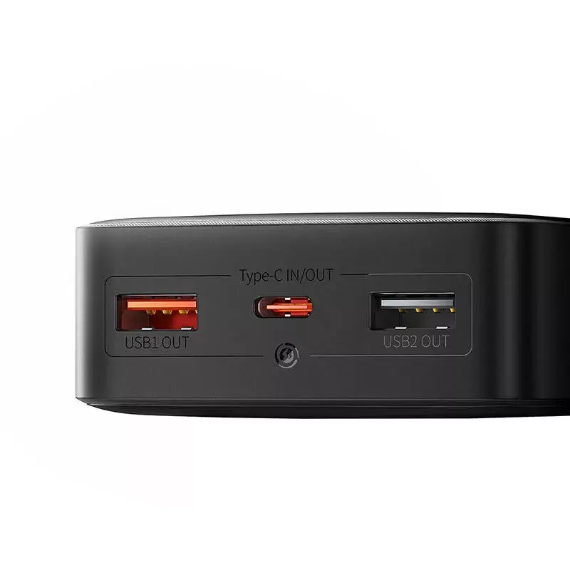 Portatīvais akumulātors Baseus Bipow ar digitālo displeju 20000mAh, 2x USB, USB-C, 25W melns Photo 15