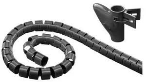 MicroConnect CABLEEATER Kabeļu organizators Melns Garums 2500 mm Platums 20 mm