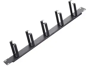 MicroConnect CABLEMANA-1 Kabeļu pārvaldības paplāte 1U 19 collu Melna