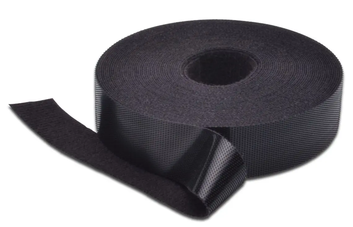 MicroConnect CABLETAPE Melna Velcro kabeļu savilcēju