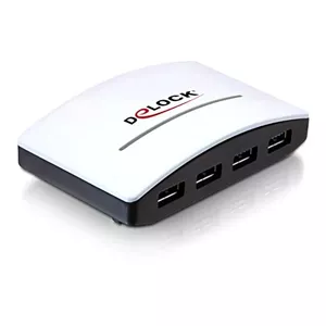 USB хаб DeLOCK 4 порта 5000 Mbit/s черный белый