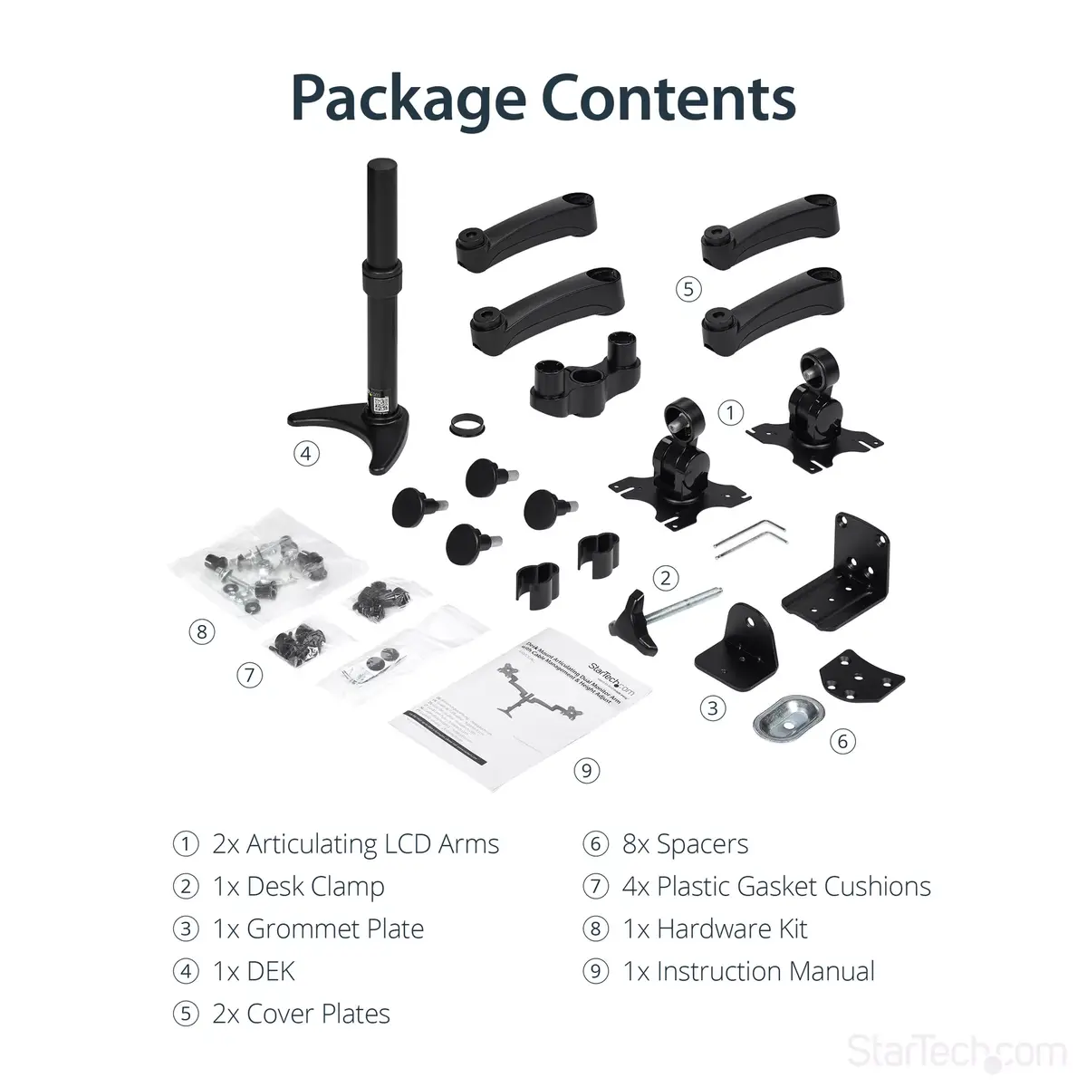 Desk-Mount Dual Monitor Arm StarTech ARMDUAL Photo 14
