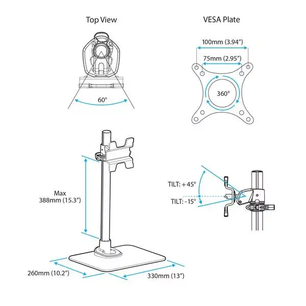 Monitor Stand StarTech.com ARMPIVSTND Photo 7