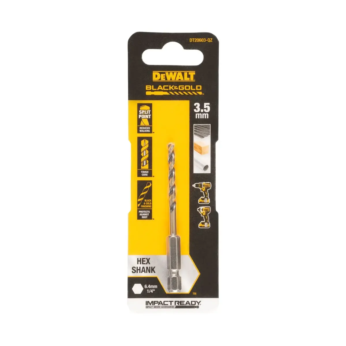 Сверло DeWalt DT20603-QZ 3,5 мм по металлу Photo 3