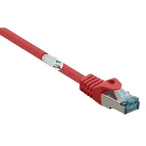 Network cable Renkforce RF-5044050 — Cat6a S/FTP (S‑STP), RJ‑45 to RJ‑45, 5 m, red, 10 Gbit/s
