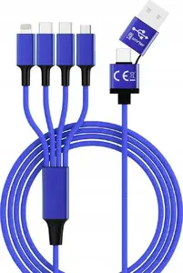 USB-C Cable Smrter Hydra ELITE 6in1 Nylon Navy Blue — multiport USB-C accessory