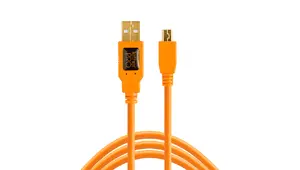 Tether Tools CU5451 USB 2.0 cable USB A to Mini-USB B 4.6 m Orange