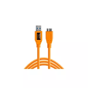 Tether Tools CU5454 USB kabelis 4,6 m USB 3.2 Gen 1 (3.1 Gen 1) USB A Micro-USB B Oranžs