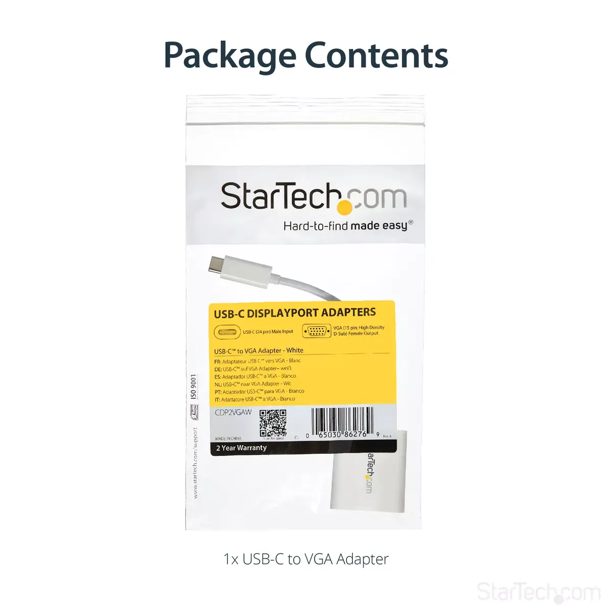 USB-C uz VGA adapteris StarTech.com CDP2VGAW Photo 7