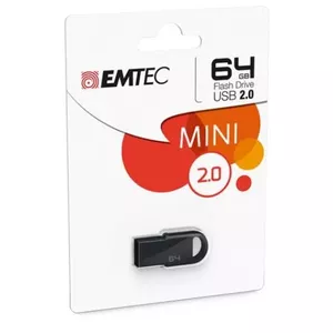 Emtec D250 Mini USB zibatmiņa 64 GB USB Type-A 2.0 Melns