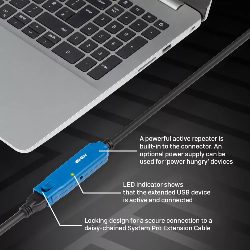 Lindy 20m USB 3.0 aktīvā pagarināšana Pro Photo 5