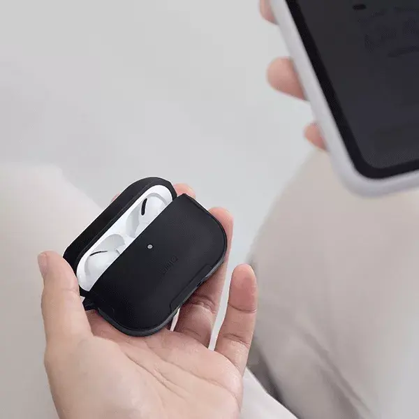 Uniq AirPods Pro Valencia чехол — midnight black Photo 5