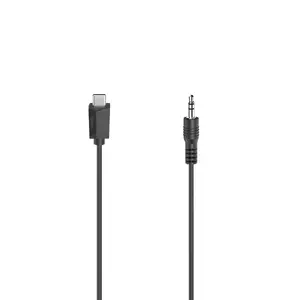 Аудиокабель Hama 00200729 0.75м 3.5мм USB Type-C Черный