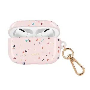 Aizsargcovers Uniq Coehl Terrazzo priekš AirPods Pro — blush rozā