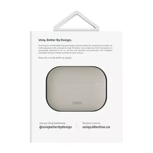 Silikona maciņš Uniq Lino priekš AirPods Pro 2 gen — bēšs