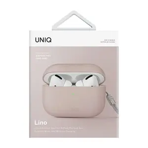 Silikona maciņš Uniq Lino priekš AirPods Pro 2. paaudzes, Blush Pink