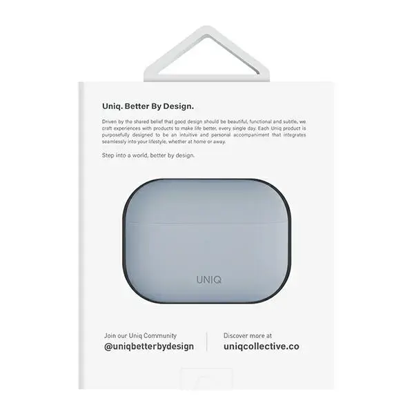 Силиконовый чехол Uniq Lino для AirPods Pro 2 — Arctic Blue Photo 2