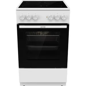 Brīvi stāvoša plīts Gorenje GEC5A41WG Elektriskā Keramiskā Baltā 4 zonas