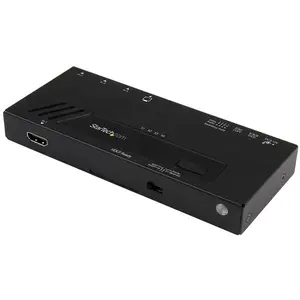 StarTech.com 4 portu HDMI automātiskais video slēdzis VS421HD4KA 4K ar ātru pārslēgšanu melns
