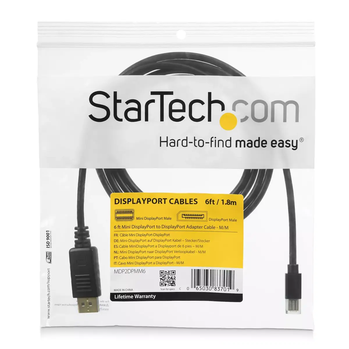 Cable Mini DisplayPort to DisplayPort StarTech.com MDP2DPMM10 Photo 3