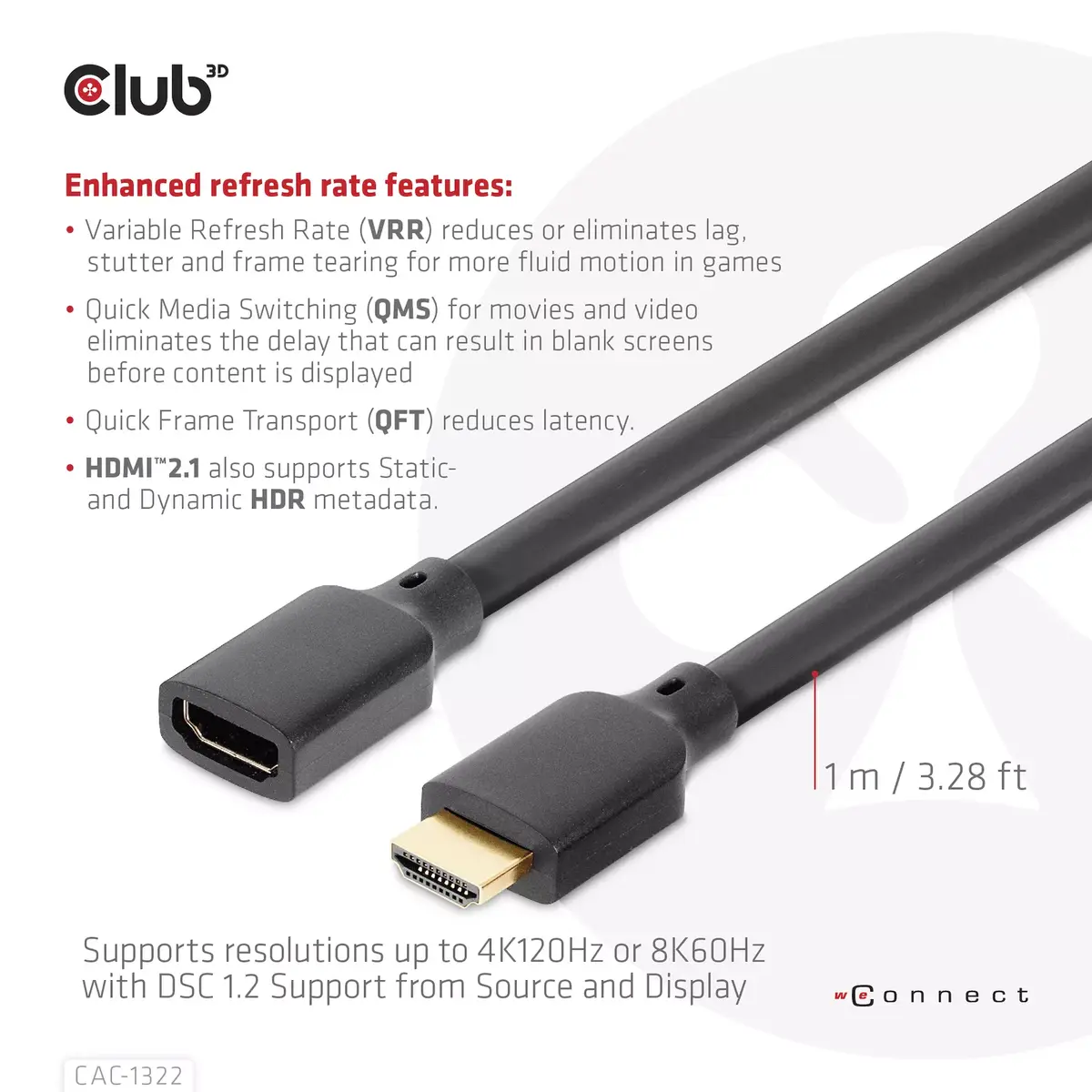 HDMI pagarināšanas kabelis CLUB3D CAC-1322 Photo 5