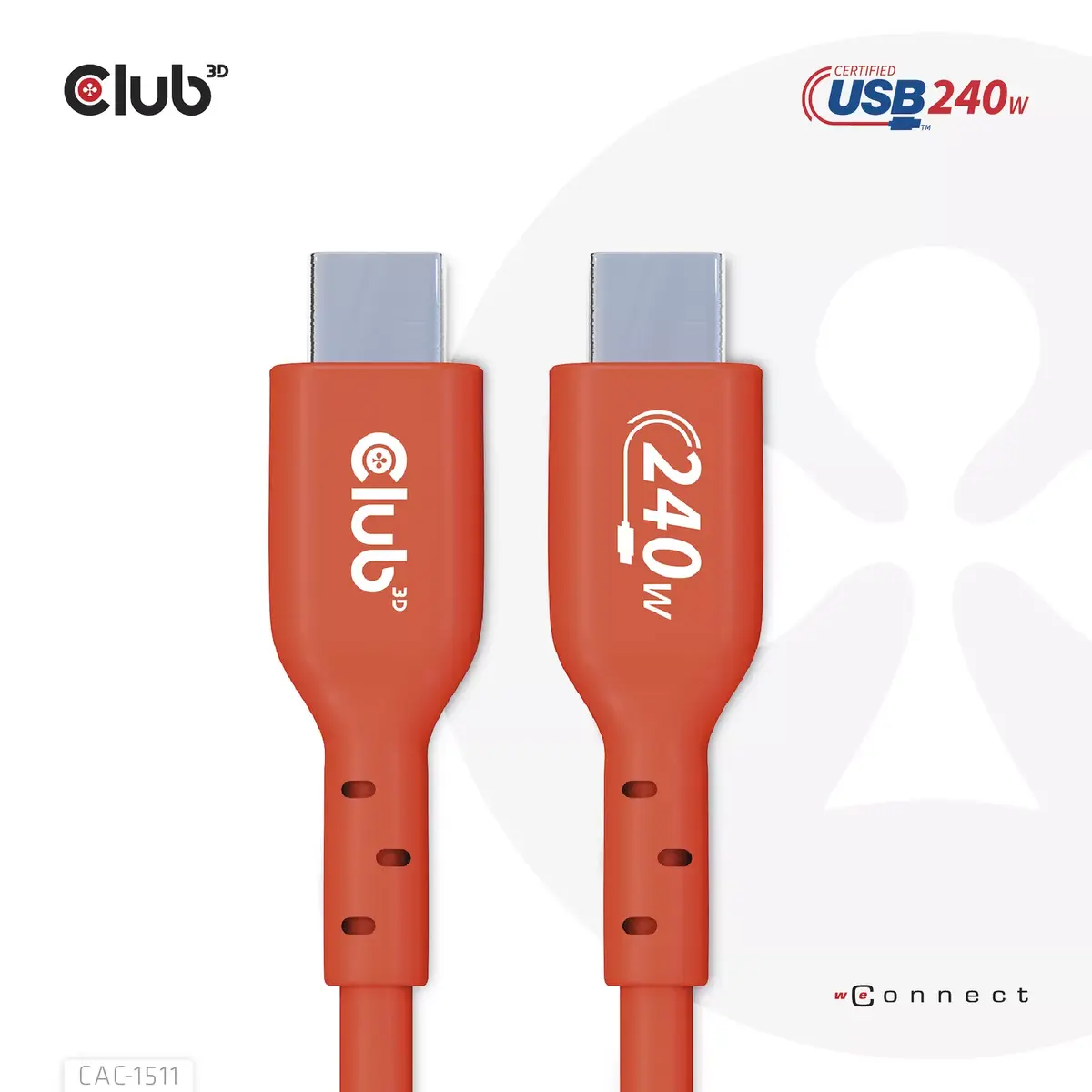 USB2 Type-C kabelis CLUB3D CAC-1515 Photo 10