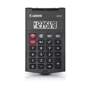 Canon AS-8 calculator Pocket Display Grey