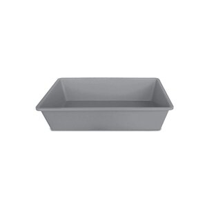 Litter box stefanplast 96669, open rectangular tray 40×30×10 cm, gray