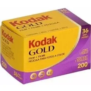 35mm Color Negative Film Kodak Gold 200, ISO 200, 135 format, 36 exposures