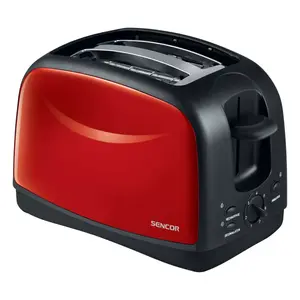 Toaster SENCOR STS 2652RD — 2-slice, 850 W, stainless steel, red/black