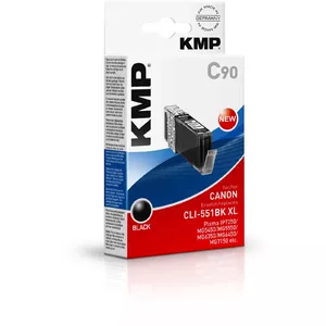 KMP C90 tintes kārtridžs 1 pcs Melns