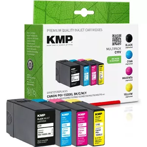 Cartridge KMP C99V Multipack BK/C/M/Y compatible with Canon PGI-1500 XL