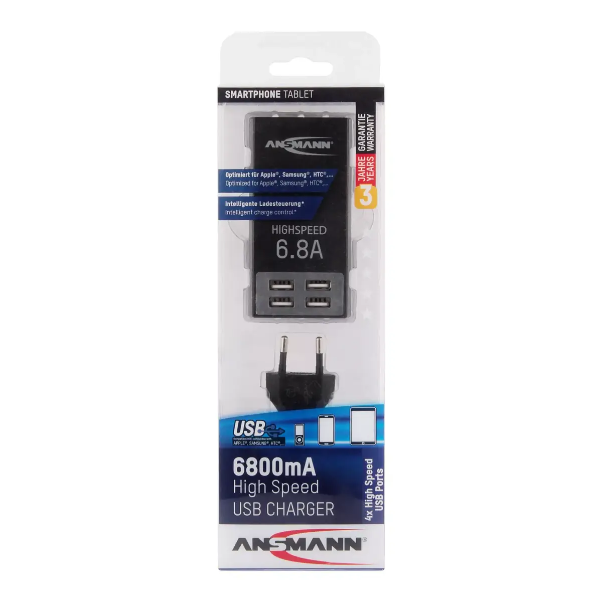 ANSMANN 1001-0032 4× USB-A indoor AC charger Photo 3