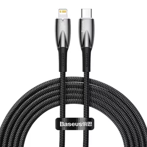 USB-C to Lightning Cable Baseus Glimmer 20W, 2 m — Fast Charging and Data Sync