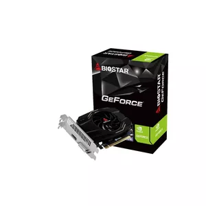 Graphics card BIOSTAR GeForce GT 1030 — 4 GB GDDR4, 64-bit, PCIe x16 4.0, Active cooling, DVI-D + HDMI