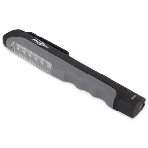Проверочная лампа ANSMANN 1600-0063 LED, 6 светодиодов, 300 лк, на щелочных батареях, 171×34×18 мм, серый
