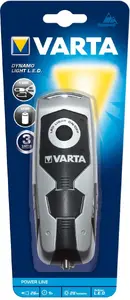 Фонарик ручной Varta Dynamo Light LED черный серый 17680101401