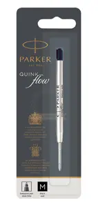 Parker 1950369 Стержень для шариковой ручки Средний Quinkflow Черный