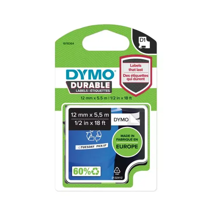 Лента для этикеток DYMO D1 Durable 12мм Photo 2
