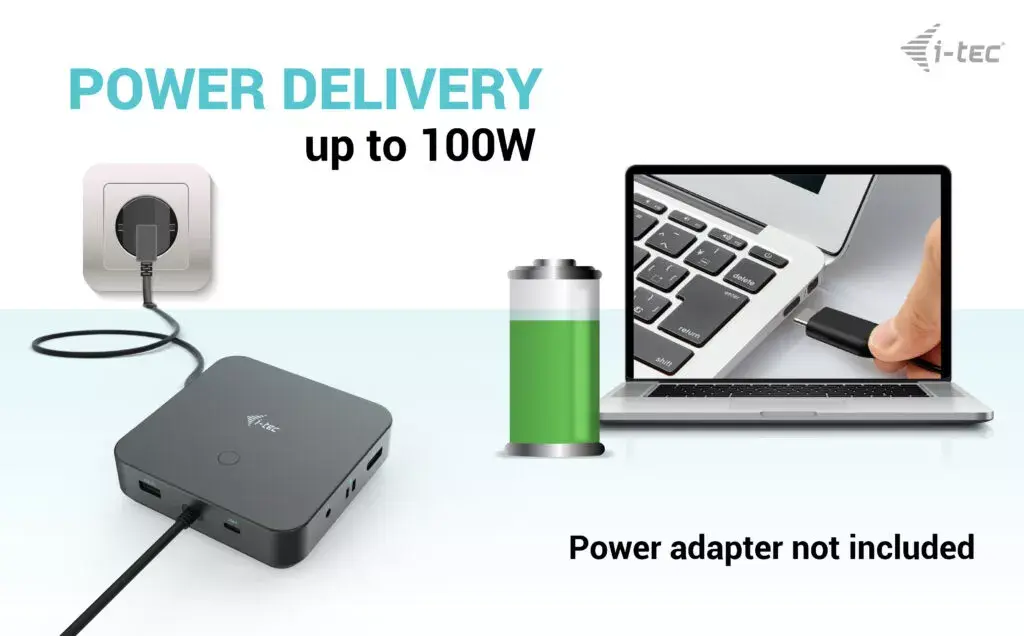 Doku stacija i-tec USB-C HDMI Dual DP 100W Photo 13