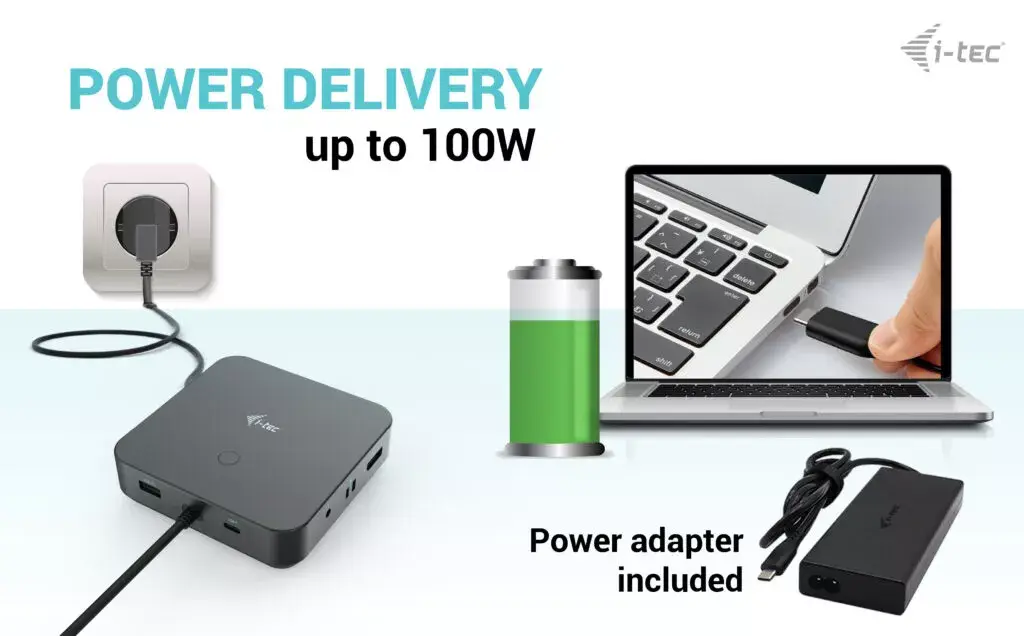 Doku stacija i-tec USB-C HDMI Dual DP 100W Photo 11
