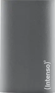 Intenso Premium 128GB External Portable Solid State Drive USB 3.2 Gen 1 Anthracite Aluminum 500 MB/s Read Speed