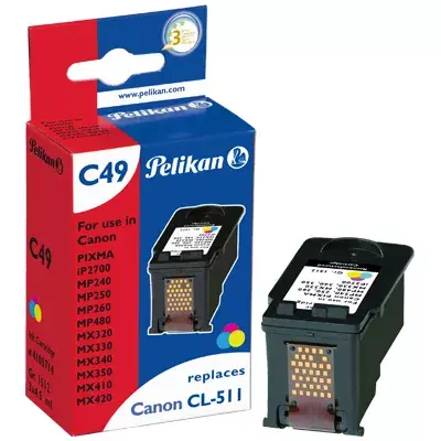 Pelikan CL-511 CMY Tintes kasetne Ciāna