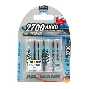 Аккумулятор AA HR6 Ansmann Blister 4 X Accu 2700mAh