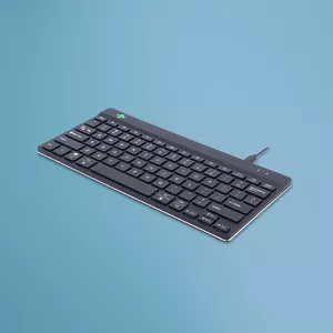 R-Go Tools Compact Break RGOCOUSWDBL tastatūra USB QWERTY Amerikāņu angļu valoda Melns